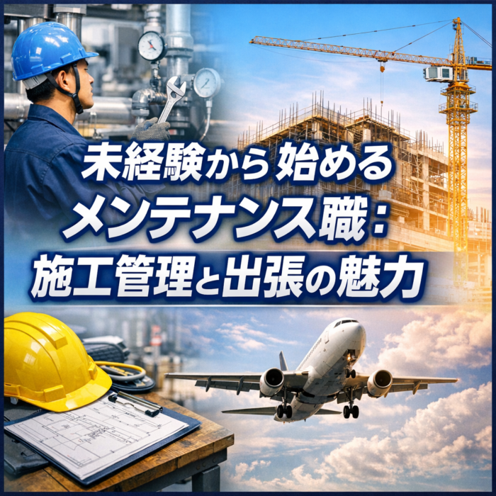 未経験から始めるメンテナンス職：施工管理と出張の魅力