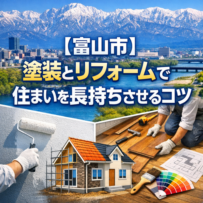 【富山市】塗装とリフォームで住まいを長持ちさせるコツ