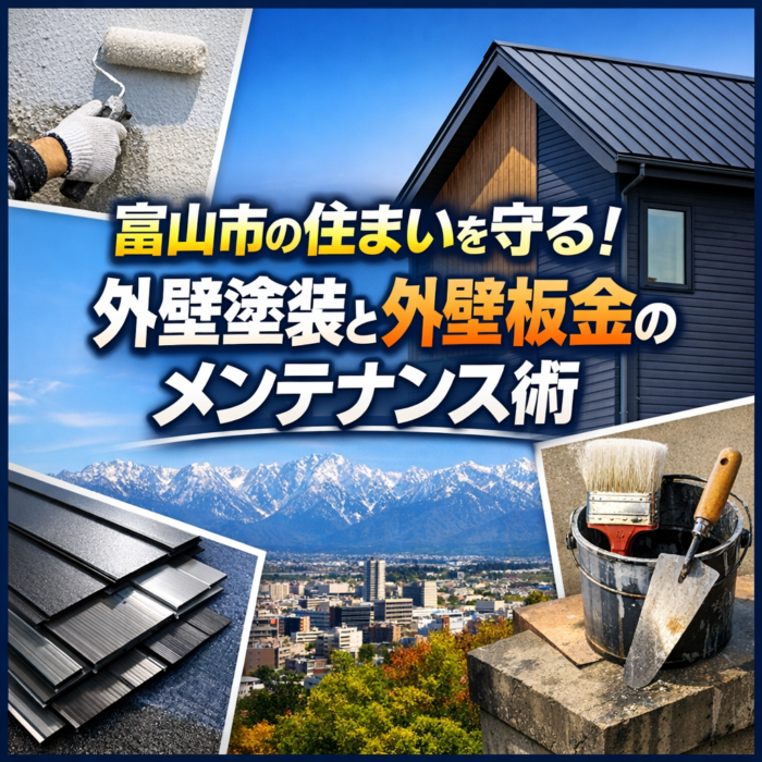 富山市の住まいを守る！外壁塗装と外壁板金のメンテナンス術