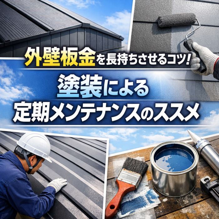 外壁板金を長持ちさせるコツ！塗装による定期メンテナンスのススメ