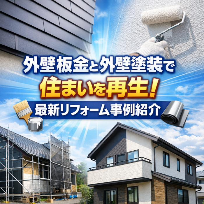 外壁板金と外壁塗装で住まいを再生！最新リフォーム事例紹介