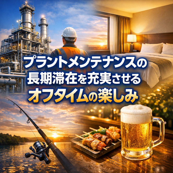プラントメンテナンスの長期滞在を充実させるオフタイムの楽しみ