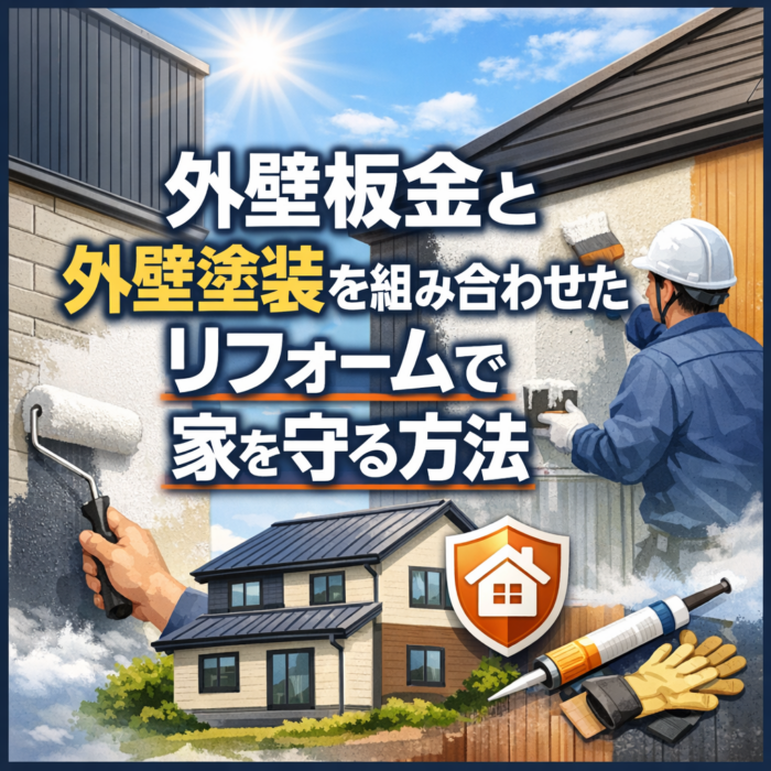 外壁板金と外壁塗装を組み合わせたリフォームで家を守る方法