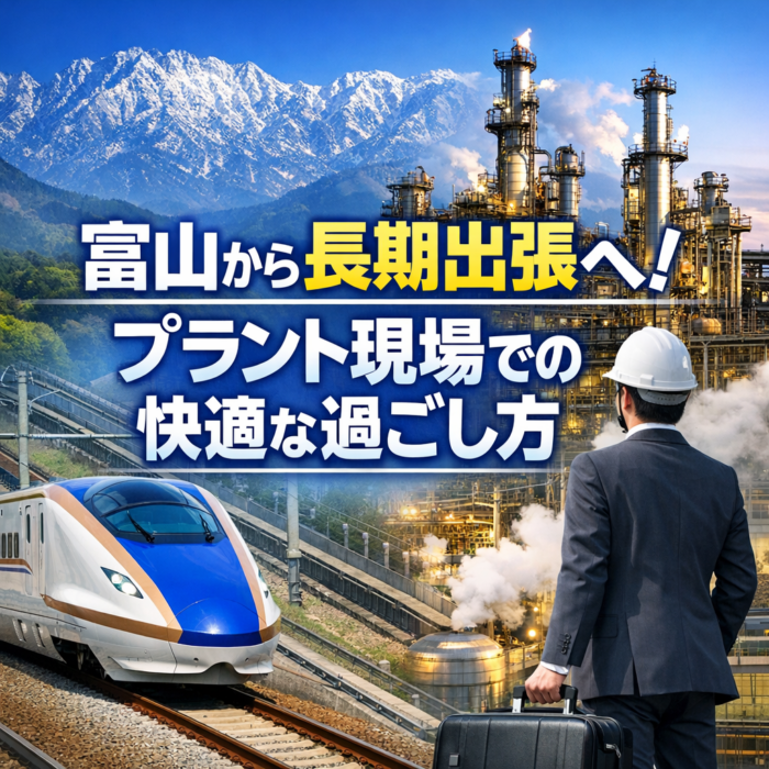 富山から長期出張へ！プラント現場での快適な過ごし方