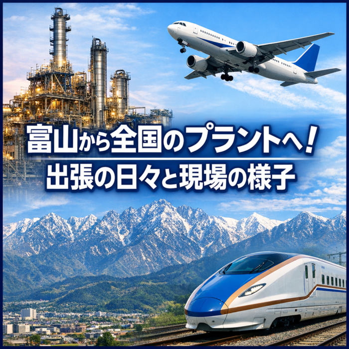 富山から全国のプラントへ！出張の日々と現場の様子