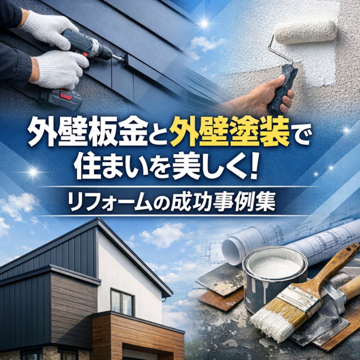 外壁板金と外壁塗装で住まいを美しく！リフォームの成功事例集
